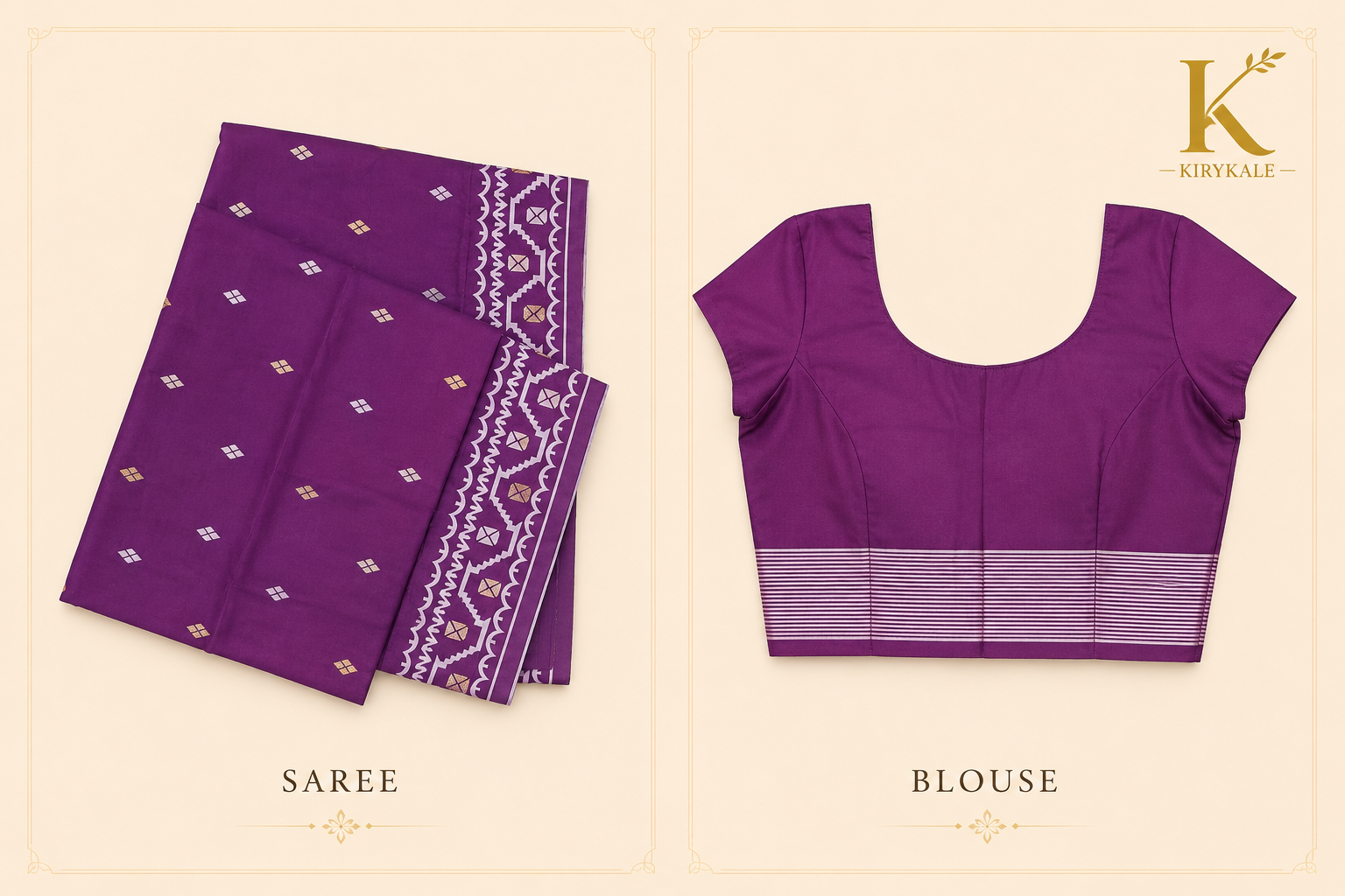 Premium Arani Pattu Silk Saree – Royal Purple with Traditional Woven Border