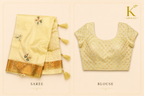 Premium Organza Silk Saree with Real Stone Work – Lemon Yellow Designer Saree