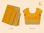 Premium Designer Catalog Work Saree – Mustard Yellow Party Wear Saree