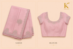 Premium Designer Catalog Work Saree – Baby Pink Party Wear Saree