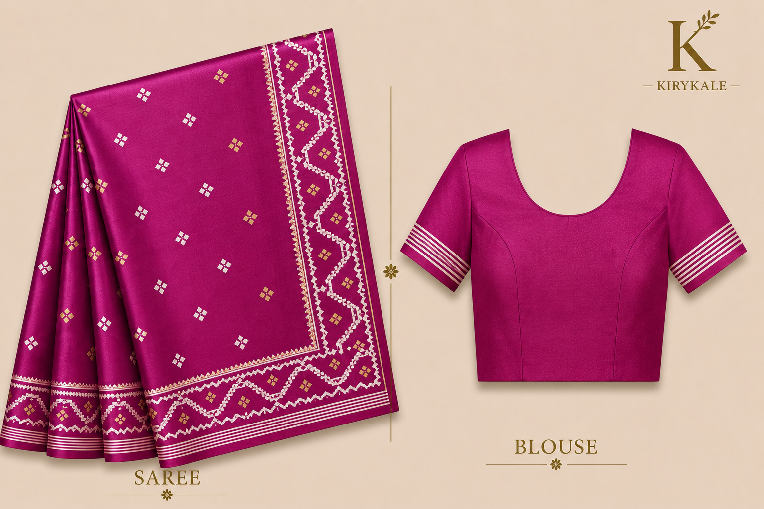 Premium Arani Pattu Silk Saree – Magenta Pink with Traditional Woven Border
